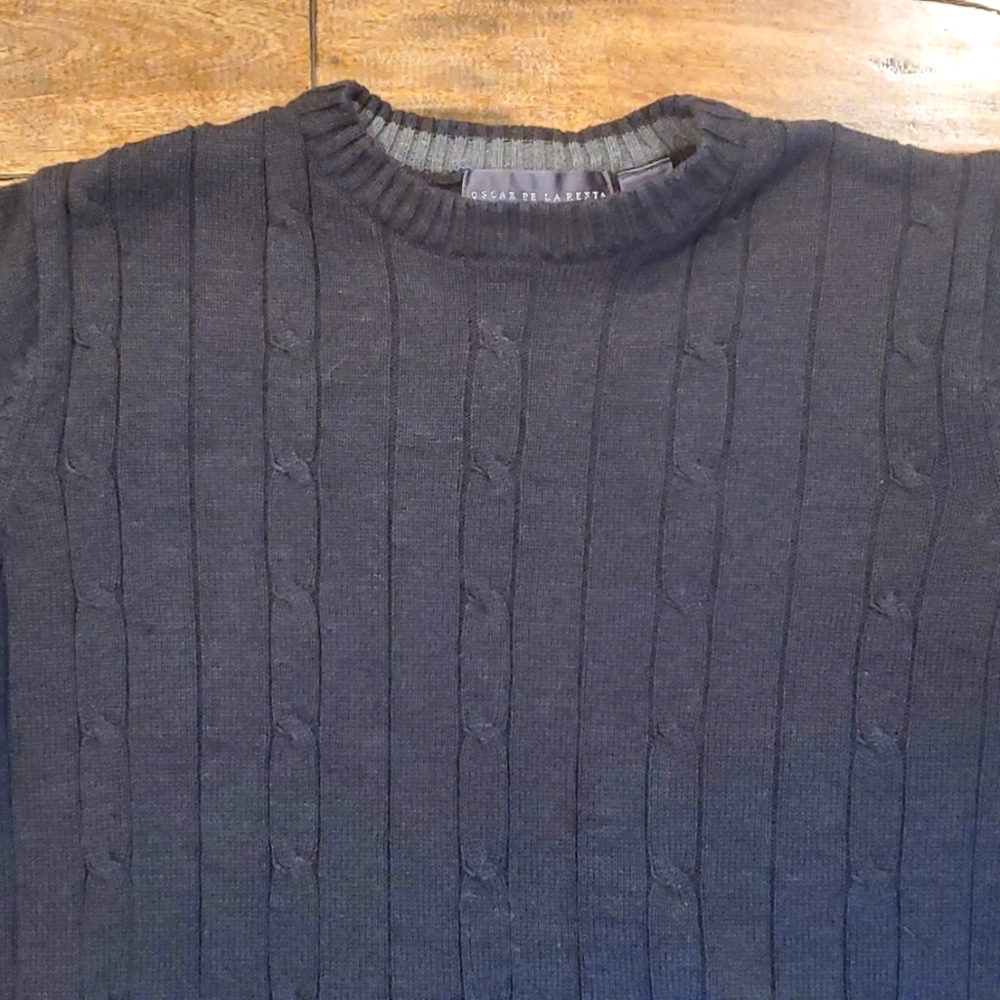 Men's Oscar De La Renta‎ cable-knit sweater